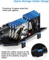 All-in-One PS4 Vertical Stand: Cooling System, Dual Controller Charger, and Game Storage Solution (New) - Multifunctional Vertical Stand with Cooling Fan and Dual Controller Charging Station for PlayStation 4. 