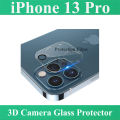 Apple iPhone 13 Pro Back Camera Glass 3D Lens Film Protector For iphone13 pro - Black. 