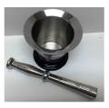 Stainless Steel Mortar & Pestle Spice Grinder Masala Crusher Grinding Chili's Mixing & Mincing Kitchen Lungri Hawan Dasta Size 1 To 10-Basic Kitchen Accessories. 