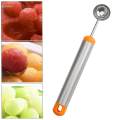 Melon Baller Spoon Ice Cream Spoon Kitchen Tools Stainless Steel Fruit Scooper Watermelon Scooper for Ice Cream Cantaloupe Watermelon Fruits. 