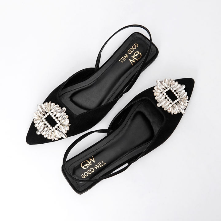 Flat%20sandals%20women's%20shoes%20green%20rhinestone%20wedding%20toe%20mules%20-%20Image%205