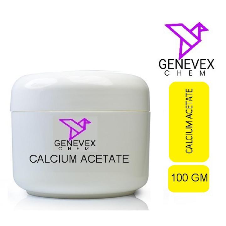 CALCIUM ACETATE FOOD GRADE- 100 GRAMS