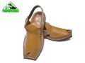 Peshawri chappal in Camel Color Triple Gear. 