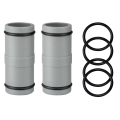 2Piece Pool Hose Connector Swimming Pool Filter Pump Pipe Straight Joint Pool Accessory 1.25 Inch Pipe Connector Replacement Parts for INTEX. 