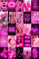 Pink Aesthetic Wall Collage Kit 21 Photo Cards 4x6 Inches for Room Decor Customizable. 