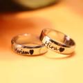 CUSTOMIZED COUPLE NAME RING WITH GIFT BOX PACKING (PERFECT GIFT TO SEND YOUR WIFE , HUSBAND , FIANCE OR ANY ONE). 