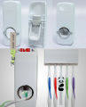 Bathroom Accessories Toothpaste Dispenser Automatic Toothpaste Squeezer And Toothbrush Holder Set Bathroom Tools - 1Pc. 