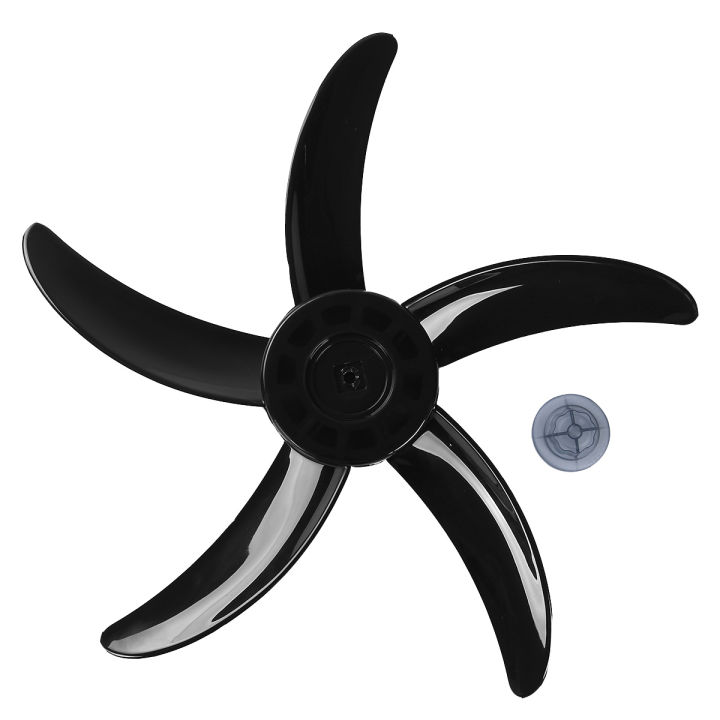 Good Packaging Household Plastic Fan Blade 5 Leaves with Nut Cover for 20 Inch Standing Pedestal Fan Table Fanner Accessory