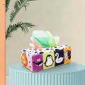 Baby Tissue Box Toy Silky Tissue Early Educational for Indoor Home Preschool Infants. 