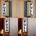 ALL-AT-ONE # 38 ( "PUSH AND PULL STICKER 1" )  Self-Adhesive Vinyl (PVC) Waterproof Removable Art Sticker For All  Kinds of Doors Specially For Shops, Offices, Hospitals, clinics, Gyms, and Showrooms.. 