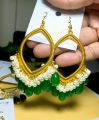 2pcs, Metal UV Resin Jhumka Earrings / Bezel/ Jhumka Base, about 50mm, DIY Customize Art & Craft.. 