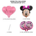 Mickey & Minnie Mouse Cartoons Character Balloons Theme Collection For Birthday Party Decoration Walt Disney Animation & Illumination Cartoon Foil Mylar Aluminum Chrome Solid Latex Balloon Set Parties Decor Supplies. 