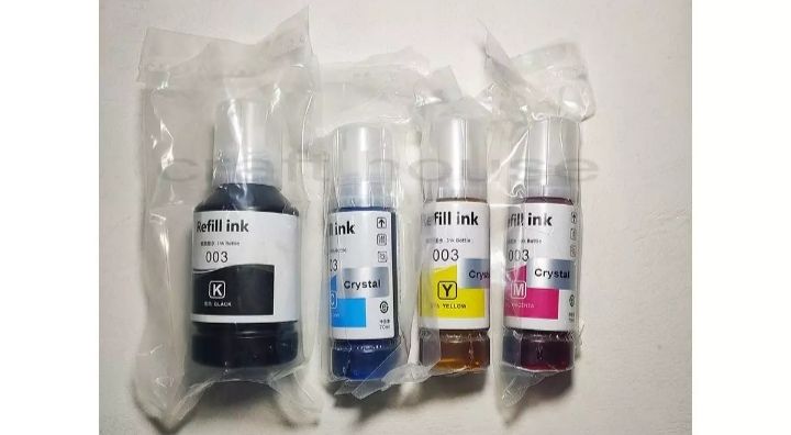 Epson L3110 refill Ink - 003 ink for L3110 printer - CMYK four colors ink