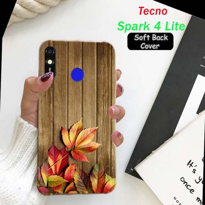 Tecno Spark 4 Lite Pouch Cover - Print Soft Cover Case