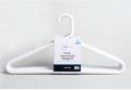 White Hanger Strong White Hanger Plastic Cloth Hanger Pack of 12 and 6 High Quality. 