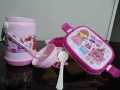 Ben Ten , Barbee , Minions, Angry Bird  Double Layer Kids School Lunch Box with Spoon And Water Bottle 500. 