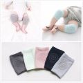 1 Pair High Quality Breathable Cotton Baby Knee Pads for crawling , Washable all seasons Baby Knee and elbows elastic protectors Anti-Slip Soft & Breathable Crawling Protectors for Maximum Safety and Comfort knee and elbow cloth pads for kids. 