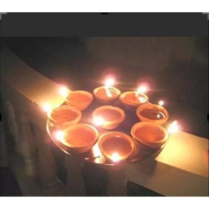 Clay Pot Diya Plate (Oil Lamp) - Home Decor - Festival| Clay Crockery Pots | Earthen Crockery Pots | Terracotta Crockery Pots