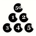 1 Set of Sequential Number Sticker Set - Large 2-Inch Vinyl Decals with Strong Adhesive for Easy Organization - Ideal for Labeling Stock, Storage, Boxes, Toolboxes, and Lockers. 
