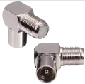 90° Right Angled Angle TV Plug Coaxial Connector Male Aerial Plug - TV Cable Pin for TV and LCD/LED with Connector RG7 L TV PIN. 