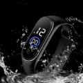 Digital Touch LED M4 Sports Kids Watch, Waterproof, Silicon Strap, Adjustable, Stylish Smart Band for Boys and Girls. 