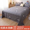 Washed cotton sheets single-piece student dormitory summer single-person brushed quilt single-double quilt pillow cover three-piece male. 