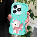 AMORVOR for Tecno Spark 10 10C Back Cover Elegant Kitten Pattern Luxury Phone Case Macaron Wave Soft Silicone Mobile Cover. 