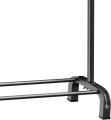 Large Space Clothes Rail, Stable, Minimalist Design Freestanding Clothes Rack For Bedroom, Black. 