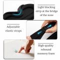 【Footprint】 3D Memory Foam Silk Sleep Mask Soft Women Men Eye Patches Comfort Three Dimensional Design Face Mask Eyeshade Night Breathable. 
