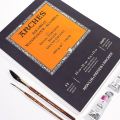 Canson Arches Artist Watercolor Pad Rough Grain Cold Press 12 Sheets: 300gsm Arches Art Paper for Watercolor Gouache Ink Acrylic and More. 
