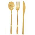 Mimo 6 Pc Gold Finish Cutlery Set with Box. 