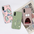 iPhone X XR XS Max Case Fashion Cartoon Girl Daisy Flower Cute Black Soft Phone Back Cover For iPhoneX Xr Xs Funda Capa. 