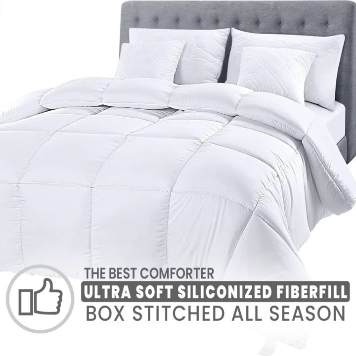 Comforter%20Razai%20Ultra%20Soft%20Down%20Alternative%20Comforter%20-%20Plush%20Siliconized%20Fiberfill%20Duvet%20Insert%20-%20Box%20Stitched%20All%20Season%20-%20Image%202