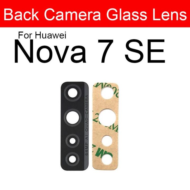 Rear Back Camera Glass Lens For Huawei Nova 5 5i 5T 5Z 6 4G 5G Se 7 7i Pro Camera Glass Lens Cover With Adhesive
