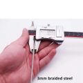 100CM/3.3Ft Long Travel Security Cable Lock,Braided Steel Coated Safety Cable Luggage Lock,Safety Cable Wire Rope. 