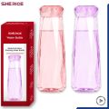 Smart Diamond Glass Colored Travel Water Bottle 500ml  Fancy & Stylish Bottles. 