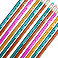 One Pack of Triangular HB Pencils in Different colours with Matching Erasers. 