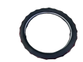 Leather Car Steering Wheel Cover Black with Red Line Confortable For During Driving Car - High Quality Product By QS. 