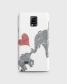 Samsung Note 4 Cover 3d Hard case Elephant Style - 1cover2530. 