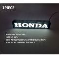 GLOWING LED NAME PLATE CUSTOM MADE SELF ADHESIVE LED DC12 VOLT FOR CAR MOTORCYCLE UNIVERSAL FOR BONNET BUMPERER DECAL PVC. 