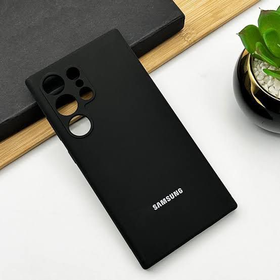 Samsung S25 Ultra /S24 Ultra /S23 Ultra /S22 Ultra /S24 Plus /S22 Plus 5G Official Logo Silicone Case - Soft Silicone Back Cover Offical