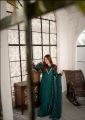 5 Gaz SEA GREEN Unstitched silk  Fabric for Women | 2-Piece Summer & Winter Collection | Fancy & Casual Dresses on Sale. 
