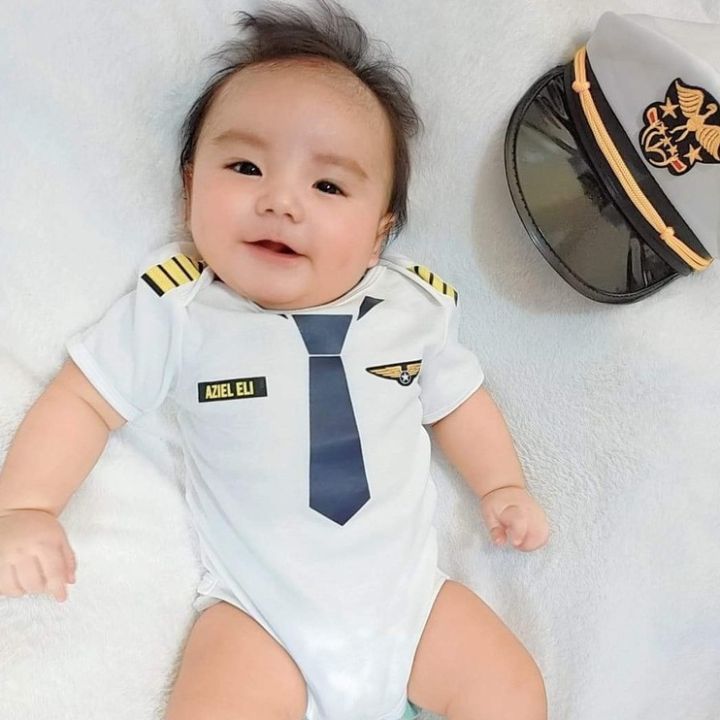 Pilot Costume Baby Onesie Unisex New Born Baby Clothes Daraz.pk