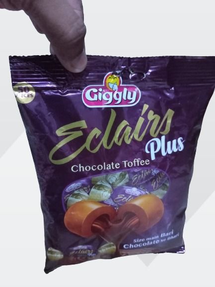 Eclairs Plus Chocolate Toffee Pouch - 50Pcs