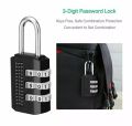 3 Digit Dial Code Number Combination Lock Padlock Small Portable Luggage Zipper Bag Padlock Suitcase Bag Lock. 