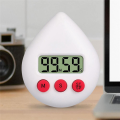 Digital Bathroom Clock Waterproof Shower Clock Timer Temperature Humidity Visual Countdown Timer Wall Clock White. 