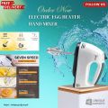 Electric Egg Beater Machine - Powerful Hand Mixer for Cake, Cookies, and Muffins - hand blender - blender machine -Efficient Egg and Cream Mixer-High-Speed Mixing Machine with Multiple Attachments- Ideal for Whipping, handblender, blender ,electric beater. 