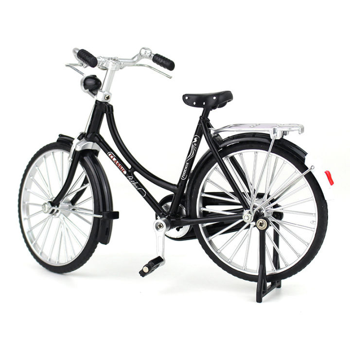 1:10 Mini Model Alloy Bicycle Diecast Finger Mountain Bike Bend Adult Simulation Collection Die-cast Gifts Toys for boys