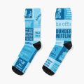 【The road to happiness Store】Dwight Schrute The Office Quote Crew Socks Cotton Comfortable Mens Cartoon Pattern Cute Black Funny Sports. 