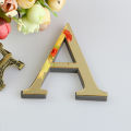 20CM 3D Mirror Letters Wall Stickers For Logo Name Alphabet Wedding Love Letters English Wall Home Decor Black/Gold/Silver/Red. 
